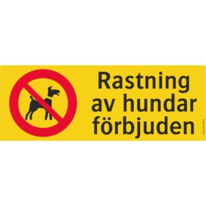 Hundar - Förbud mot rastning