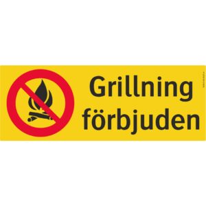 Grillning förbjuden
