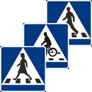 B3 Övergångsställe / B8 Cykelöverfart