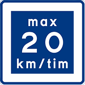 Max 20km i timmen skylt på Hyltebruks Skylt
