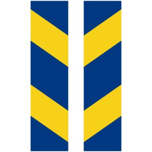 X3-5 / X3-6 Markeringsskärm för sidohinder, farthinder m.m.