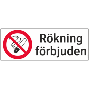 Rökning förbjuden