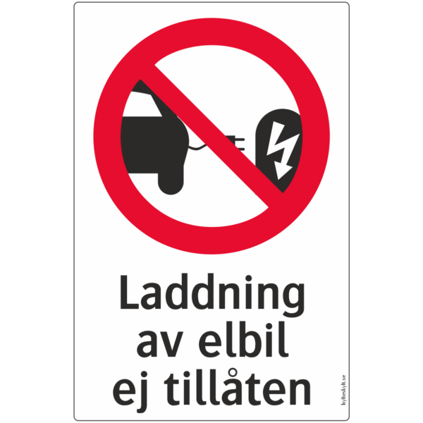 5900-09 Laddning av elbil ej tillåten