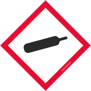Farosymbol - Gas under tryck